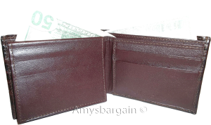 lot of 3 crocodile skin printed leather man's bifold wallet id 2 bill slots new - Image 7