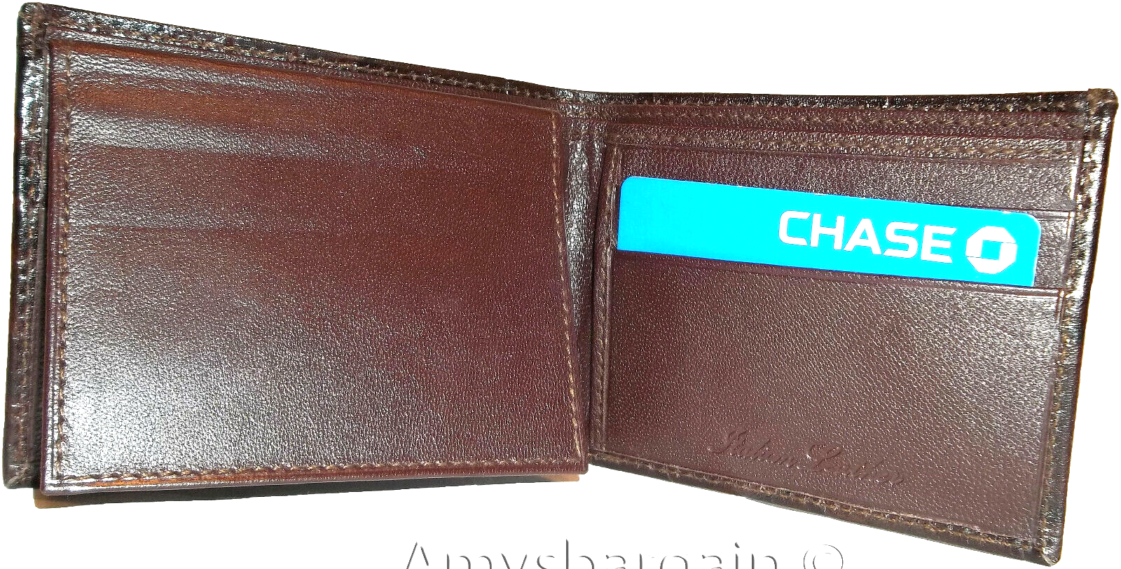 lot of 3 crocodile skin printed leather man's bifold wallet id 2 bill slots new - Image 10