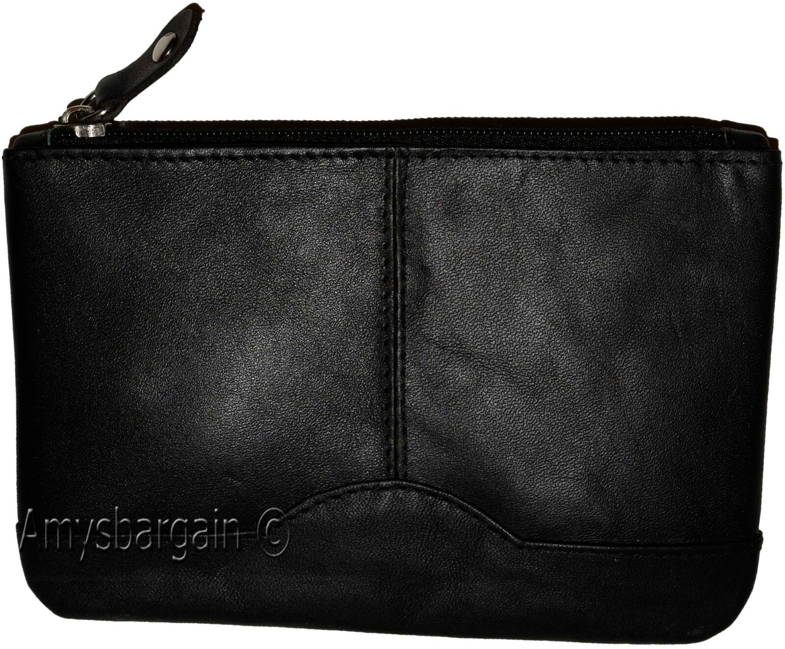 lot of 3 leather change purse mini pocket wallet business card case key ring #33 - Image 4