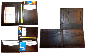 lot of 3 style trifold leather man’s bifold wallet men's new billfold wallet - Image 12