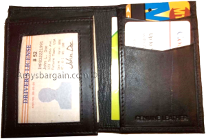 lot of 3 style trifold leather man’s bifold wallet men's new billfold wallet - Image 4
