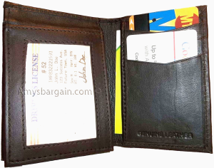 lot of 3 style trifold leather man’s bifold wallet men's new billfold wallet - Image 8