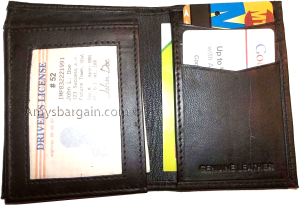 lot of 3 style trifold leather man’s bifold wallet men's new billfold wallet - Image 10