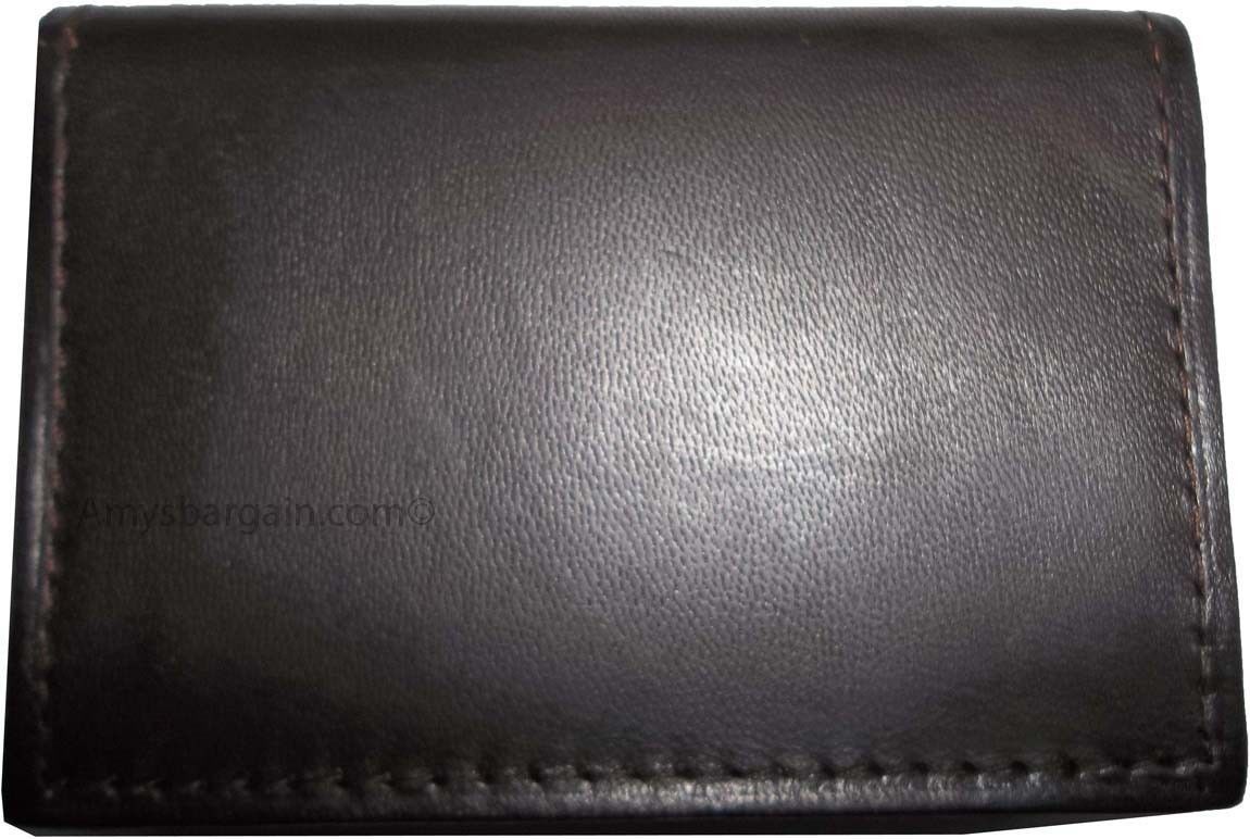 lot of 6 new leather business card case, 50 plus card case, new brown card case - Image 11