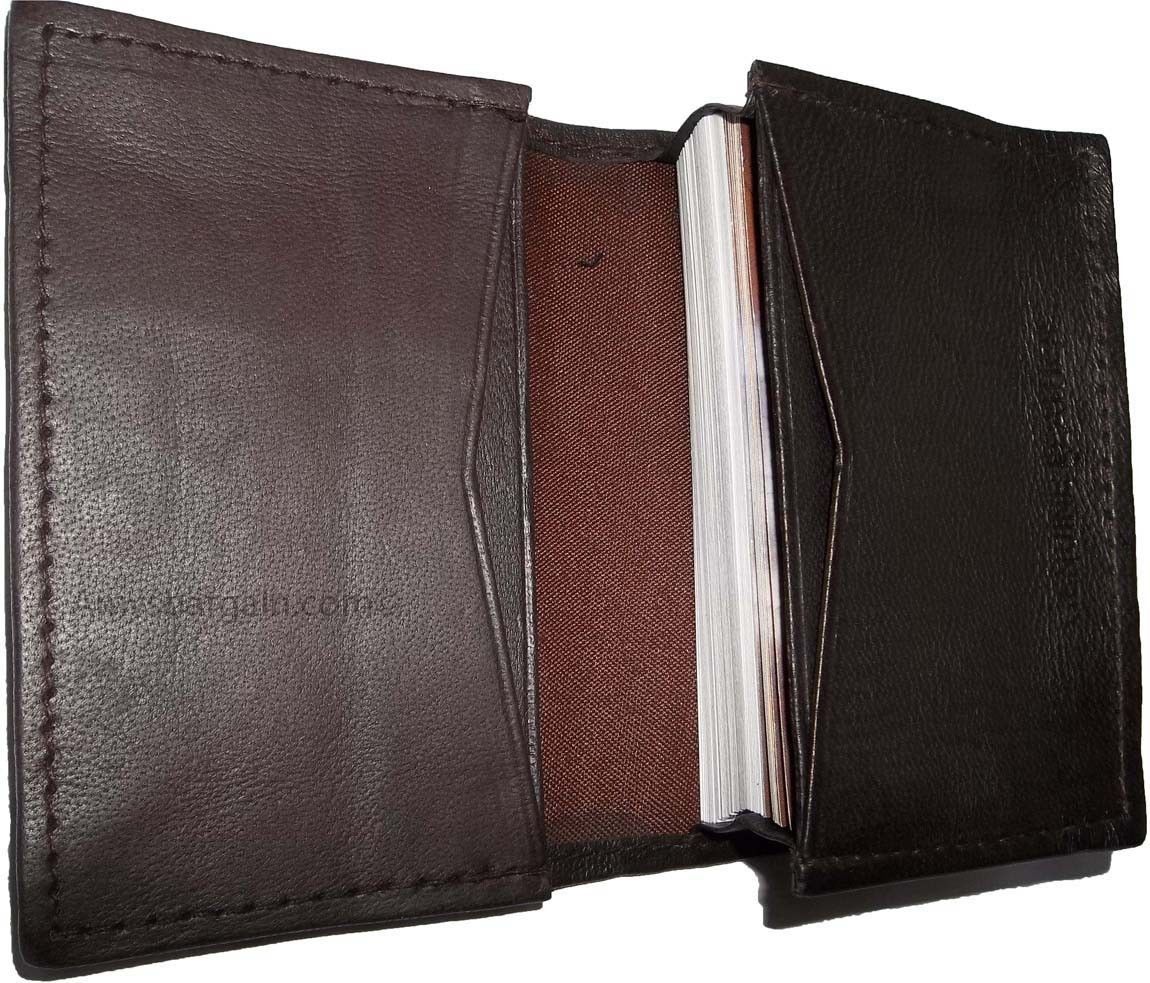 lot of 6 new leather business card case, 50 plus card case, new brown card case - Image 5