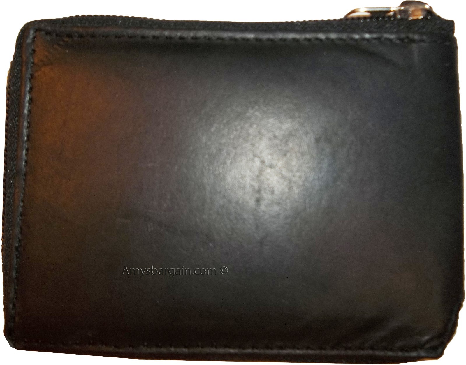 man's Zip around Leather wallet 12 credit bank card holder 2 bil slots br new - Image 6