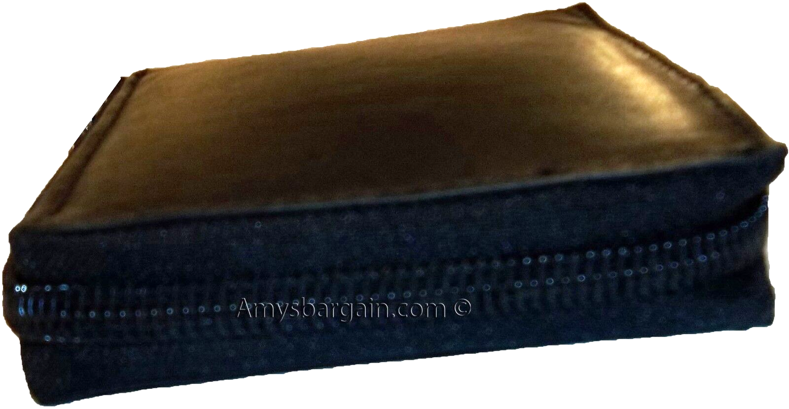 man's Zip around Leather wallet 12 credit bank card holder 2 bil slots br new - Image 8