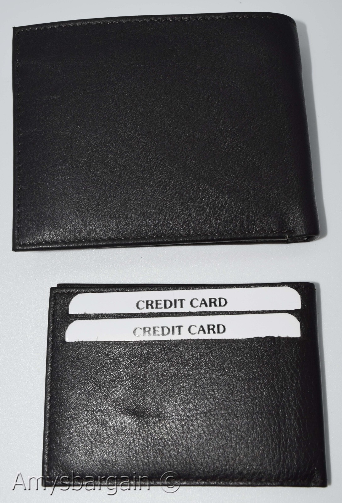 men's RFID brown wallet bifold genuine leather protect IDs credit cards in box. - Image 9