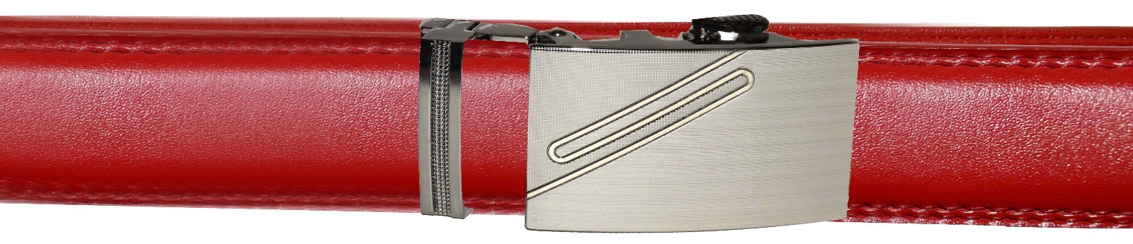 men's belt 43" genuine leather belt dress & casual new automatic lock buckle #5 - Image 8