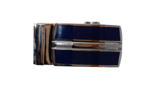 men’s belt buckle ratcheting automatic self-lock track line new blue buckle only - Image 6