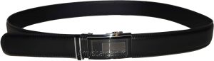 men's leather belt size M genuine leather black belt men's quick-lock belt - Image 11