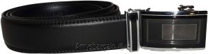 men's leather belt size M genuine leather black belt men's quick-lock belt - Image 3