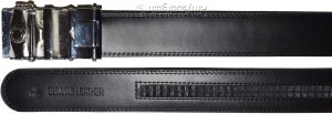men's leather belt size M genuine leather black belt men's quick-lock belt - Image 5