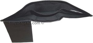 men’s leather wallet genuine leather trifold wallet 6 card 2 id 2 bill spaces - Image 8