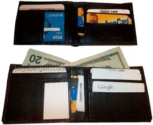 men's wallet bifold leather wallet 14 card 1 id 2 bill slots unbranded bn wallet - Image 10