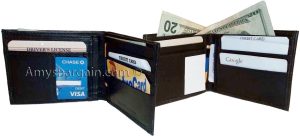 men's wallet bifold leather wallet 14 card 1 id 2 bill slots unbranded bn wallet - Image 11