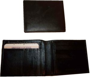 men's wallet bifold leather wallet 14 card 1 id 2 bill slots unbranded bn wallet - Image 4