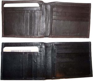 men's wallet bifold leather wallet 14 card 1 id 2 bill slots unbranded bn wallet - Image 5