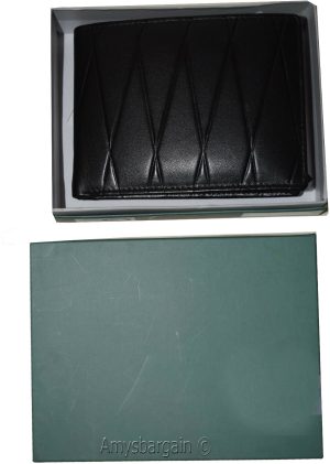 men's wallet rfid genuine leather wallet bifold wallet 12 credit card new in box - Image 12