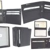 men's wallwt rfid men's leather wallet 2 bifold genuine leather 2 id new in box