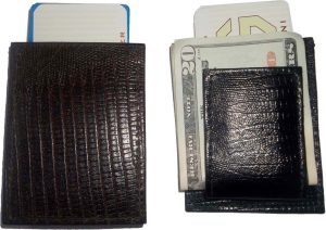 money clip new lizard skin printed leather magnetic money clip bills holder BN - Image 3