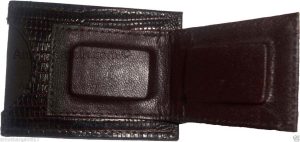 money clip new lizard skin printed leather magnetic money clip bills holder BN - Image 4