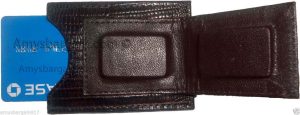 money clip new lizard skin printed leather magnetic money clip bills holder BN - Image 5