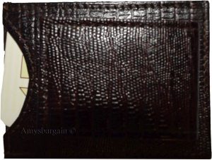 money clip new lizard skin printed leather magnetic money clip bills holder BN - Image 7