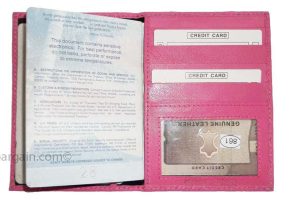 new leather passport holder credit atm card case id international passport - Image 6