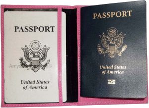 new leather passport holder credit atm card case id international passport - Image 9