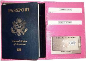 new leather passport holder credit atm card case id international passport - Image 10