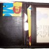 new slim compact business 4 credit card 2 ids new zip brown change purse #9ZCC