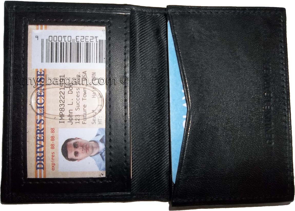 2 women men's Leather Business Credit Card ID card case 40 cards holder bnwt - Image 12