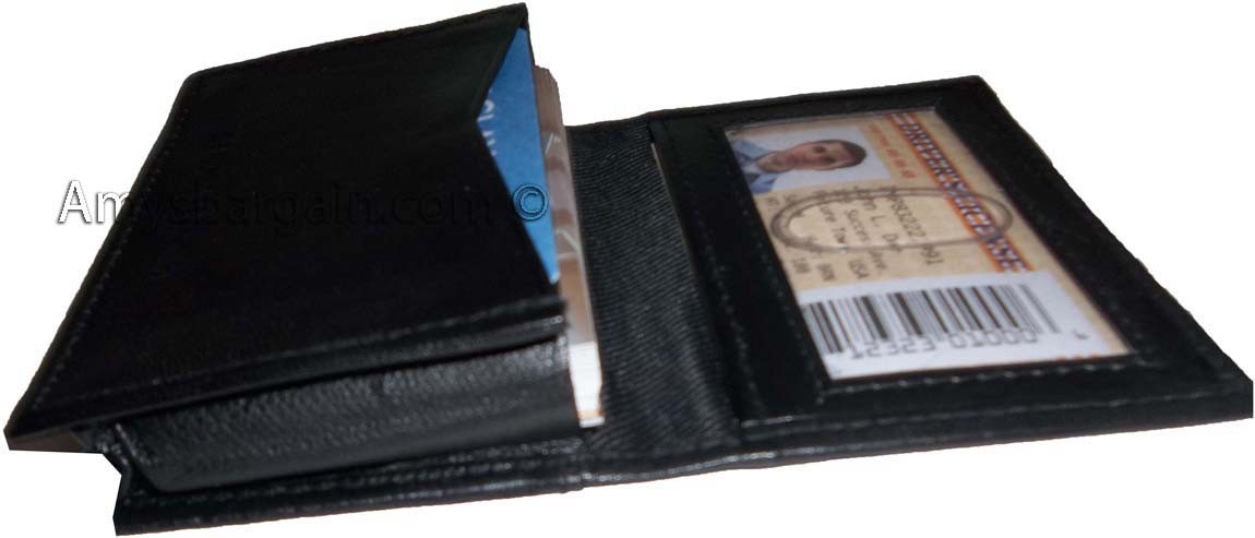 2 women men's Leather Business Credit Card ID card case fifty cards holder bnwt - Image 13