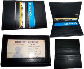 4 Leather business card credit card case ID card ATM card case card holder BNWT