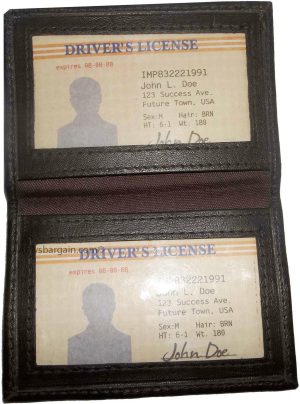 4 New Slim Leather Credit Card, ID card. picture Holder, 2 transparent windows - Image 13