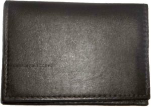 4 New Slim Leather Credit Card, ID card. picture Holder, 2 transparent windows - Image 4