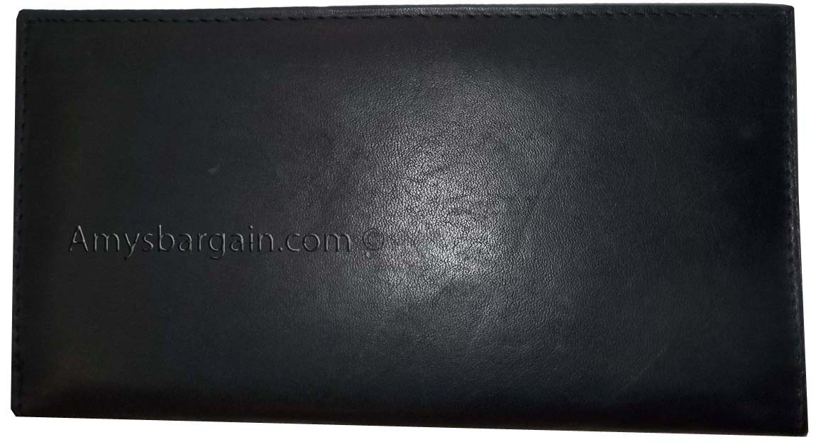 4 New Women/Man's Leather Checkbook Wallet 4 bill pockets 1 zip pocket 7 card ID - Image 6