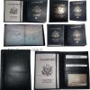 6 New USA Leather passport case wallet credit ATM card case ID holder B N  #10