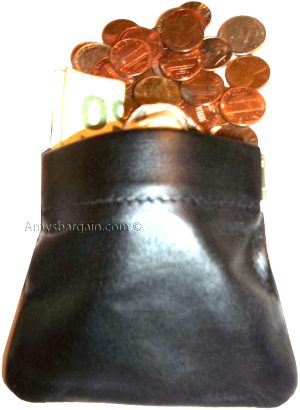 6 new leather squeeze change purse metal framed squeeze coin change case - Image 12
