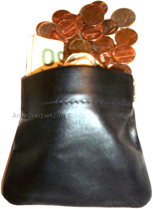 6 new leather squeeze change purse metal framed squeeze coin change case - Image 9