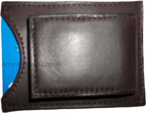 Brown leather money Clip, Magnetic money clip. bills cards holder leather case - Image 8