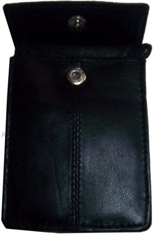 Card case, leather black wallet on a cord, conceal Credit cards, IDs, Money etc - Image 11