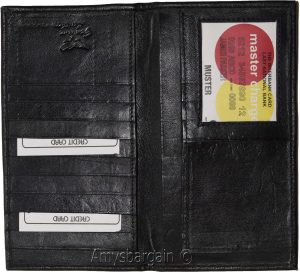 Checkbook wallet Leather Checkbook cover. Credit card wallet zip change purse BN - Image 5