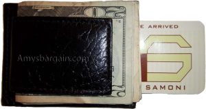 Crocodile skin printed real leather money clip credit card ID bills holder new. - Image 11