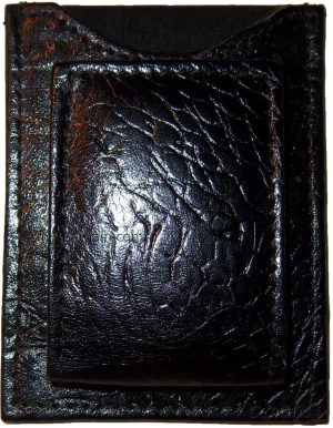 Crocodile skin printed real leather money clip credit card ID bills holder new. - Image 7