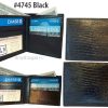 Italian Styled Woven Printed Leather man's bi fold wallet 2 bill slots 8 card ID