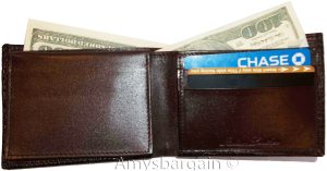 Italian Styled lizard Printed Leather man's bi fold wallet 2 bill slot 6 card ID - Image 8