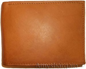 Lat of 2 New Man's Bifold Leather Wallet, 12 Credit Cards, 2 Tan Billfolds BNWT - Image 7