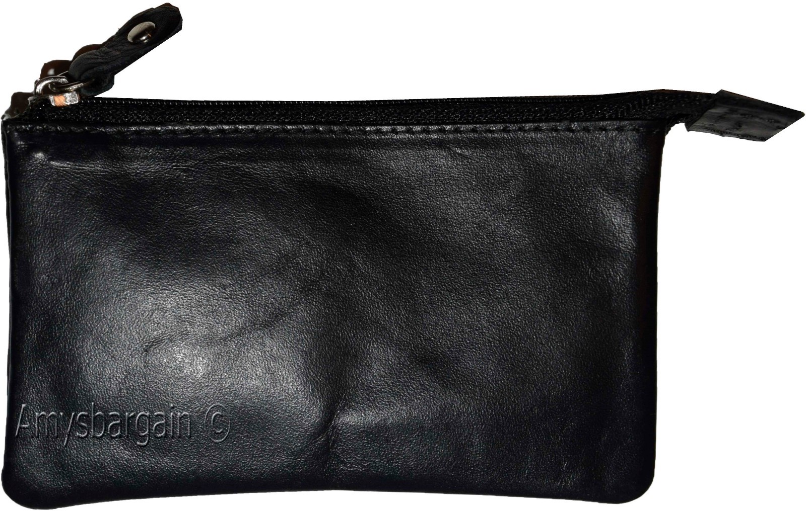 Leather Change Purse bag Ladies Wallet purse mini pocket zip coin case key ring. - Image 10